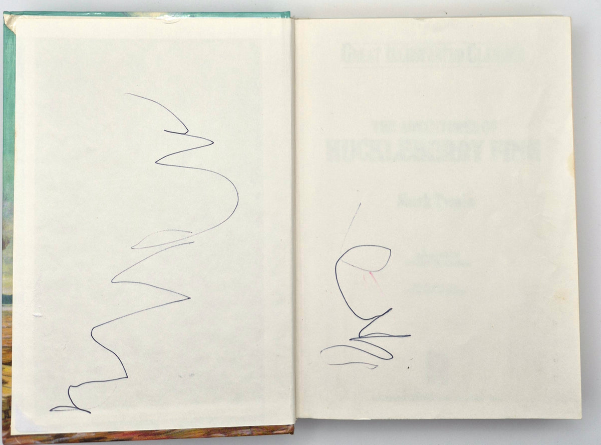 Las aventuras de Huckleberry Finn de Mark Twain (Grandes clásicos ilustrados, bueno, 1990, tapa dura, 239 págs., Baronet Books)