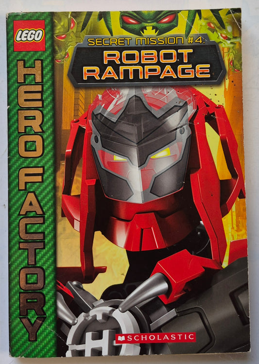LEGO Hero Factory Secret Mission #4 Robot Rampage by Greg Farshtey (Good, 2013, Pbk, 141 pgs, Scholastic)