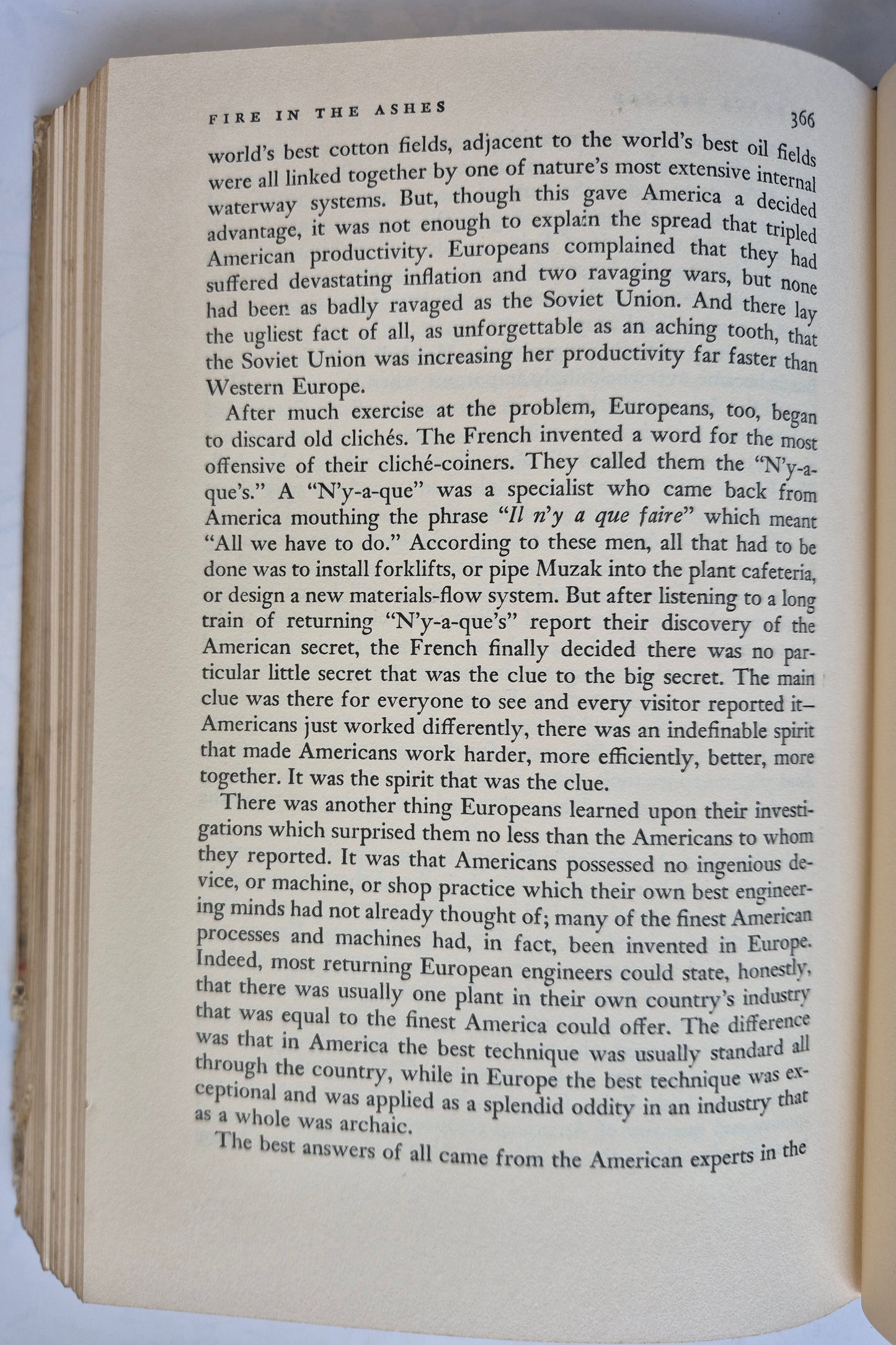 Fire in the Ashes by Theodore H. White -Good, 1953, HC, 405 pgs, William Sloane Assc.
