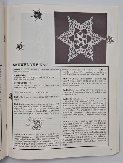 Crocheted Snowflakes by Mary Thomas (Very good, 1983, Pbk, 17 pgs, American School of Needlework)