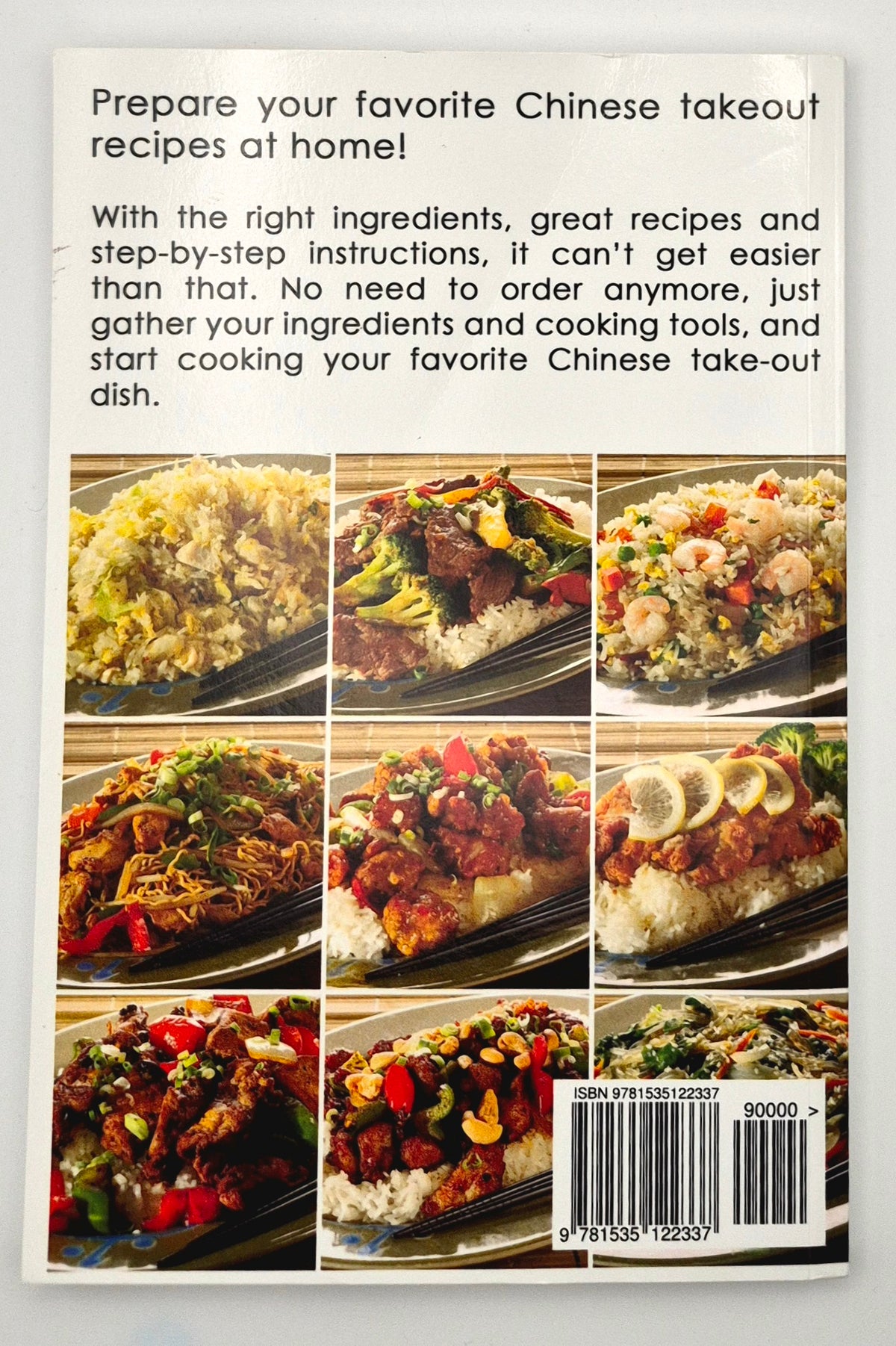 Chinese Takeout Cookbook by Lina Chang (Like new, 2023, Pbk, 131 pgs, The CookBook Publisher)
