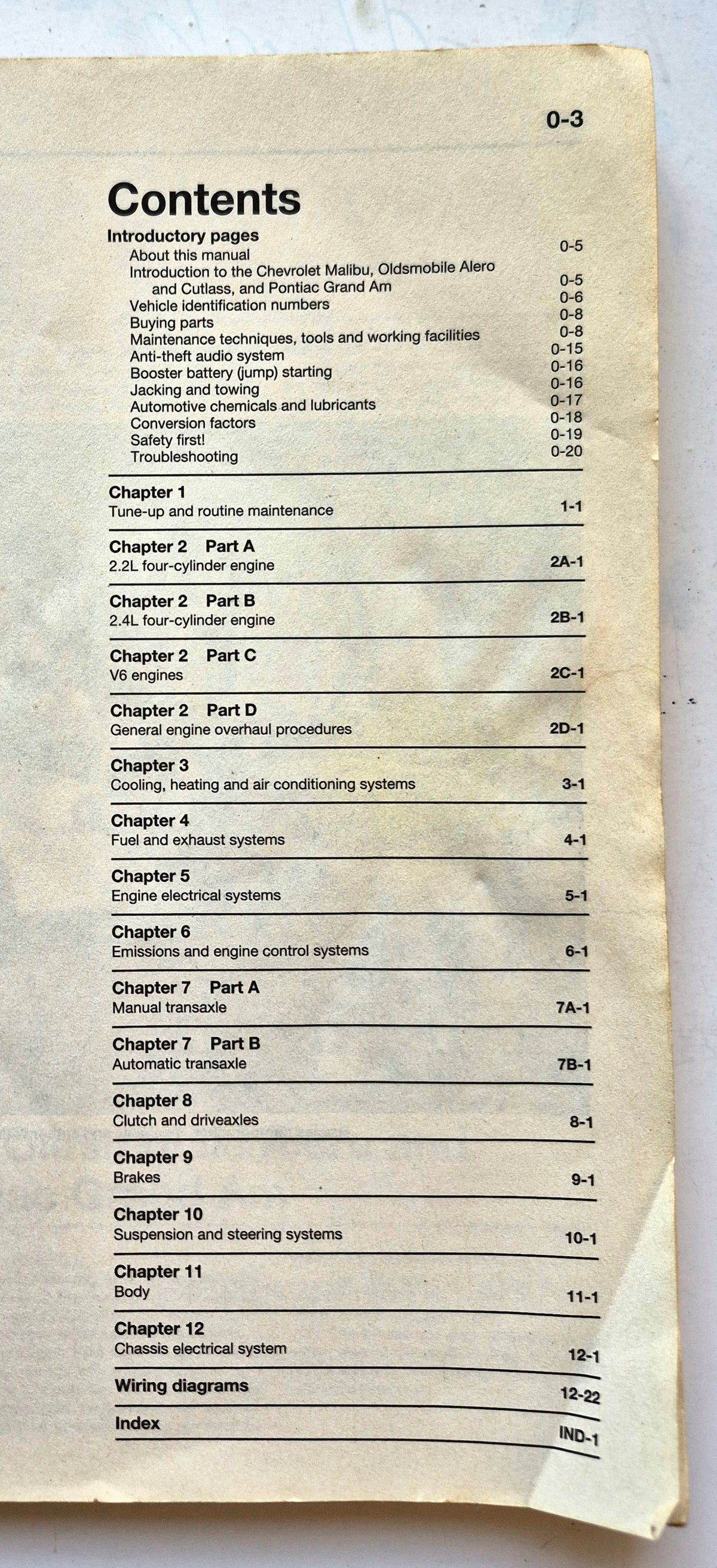 General Motors Chevrolet Malibu & Classic; Oldsmobile Alero & Cutlass; Pontiac Grand Am by Jay Storer; John Haynes (Good, 2005, Pbk,  Haynes Repair Manual)