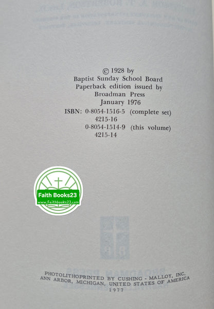 Einige Nebenfiguren im Neuen Testament von Prof. A. T. Robertson (Sehr gut, 1976, TB, 182 Seiten, Broadman Press)