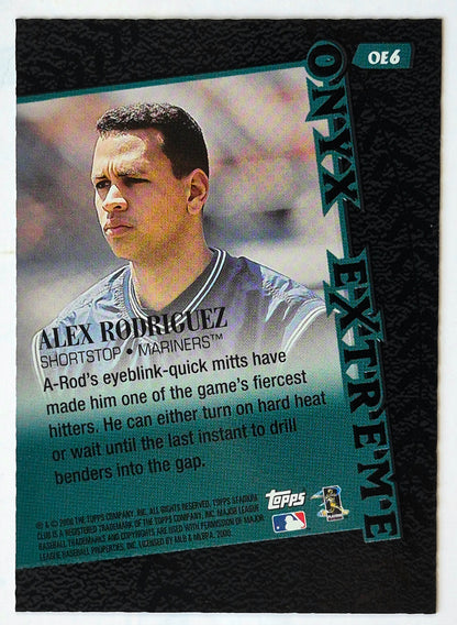 Rodriguez Alex Seattle Mariners Onyx Extreme OE6 Topps 2000 Stadium Club Baseball Card