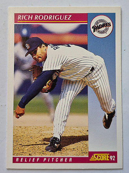 Rodriguez Rich San Diego Padres Relief Pitcher #149 Score '92 Baseball Card