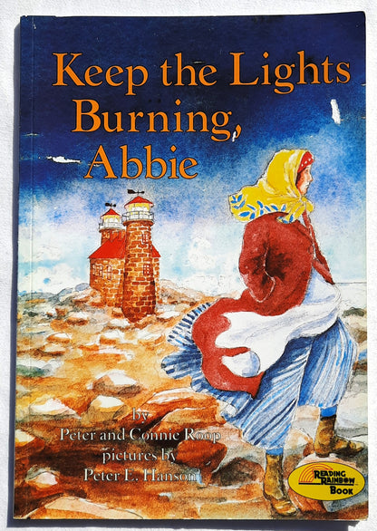 Keep the Lights Burning, Abbie by Peter & Connie Roop (Like New, 1985, Pbk, 40 pages, First Avenue Editions)