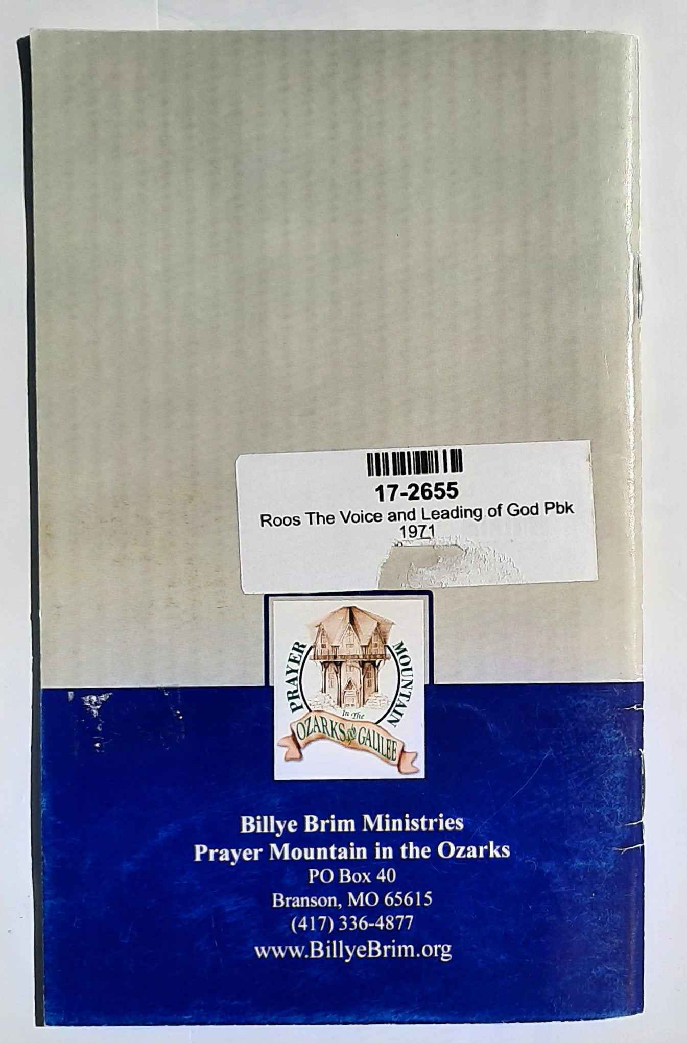 The Voice and Leading of God by Grace Ryerson Roos (Very good, 1971, Pbk, 30 pages, Billye Brim Ministries)