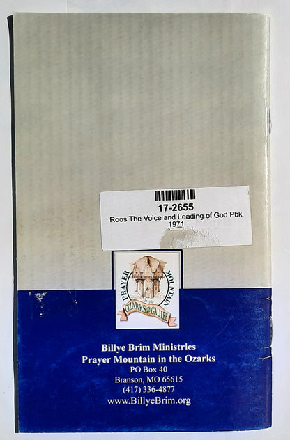 The Voice and Leading of God by Grace Ryerson Roos (Very good, 1971, Pbk, 30 pages, Billye Brim Ministries)