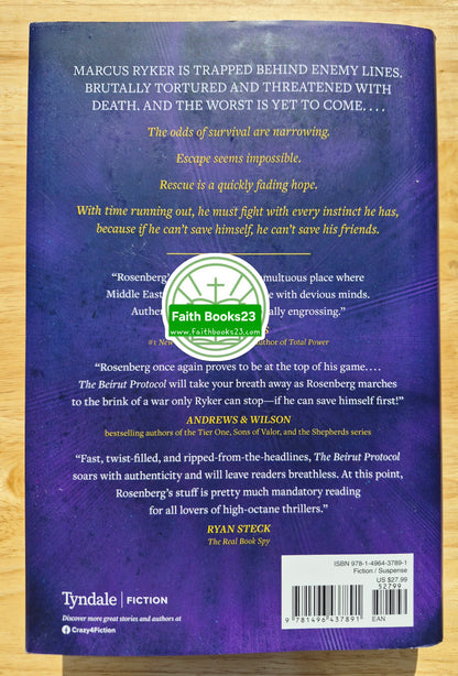 The Beirut Protocol by Joel Rosenberg (Marcus Ryker #4, New, 2021, HC, 442 pages, Tyndale Fiction)