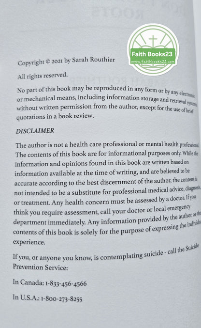 Vergiss deine Wurzeln nicht: Eine persönliche Geschichte und ein Leitfaden zur psychischen Gesundheit für Ersthelfer, Organisationen und ihre Familien von Sarah Routhier (Neuwertig, 2021, Pbk, 150 Seiten)