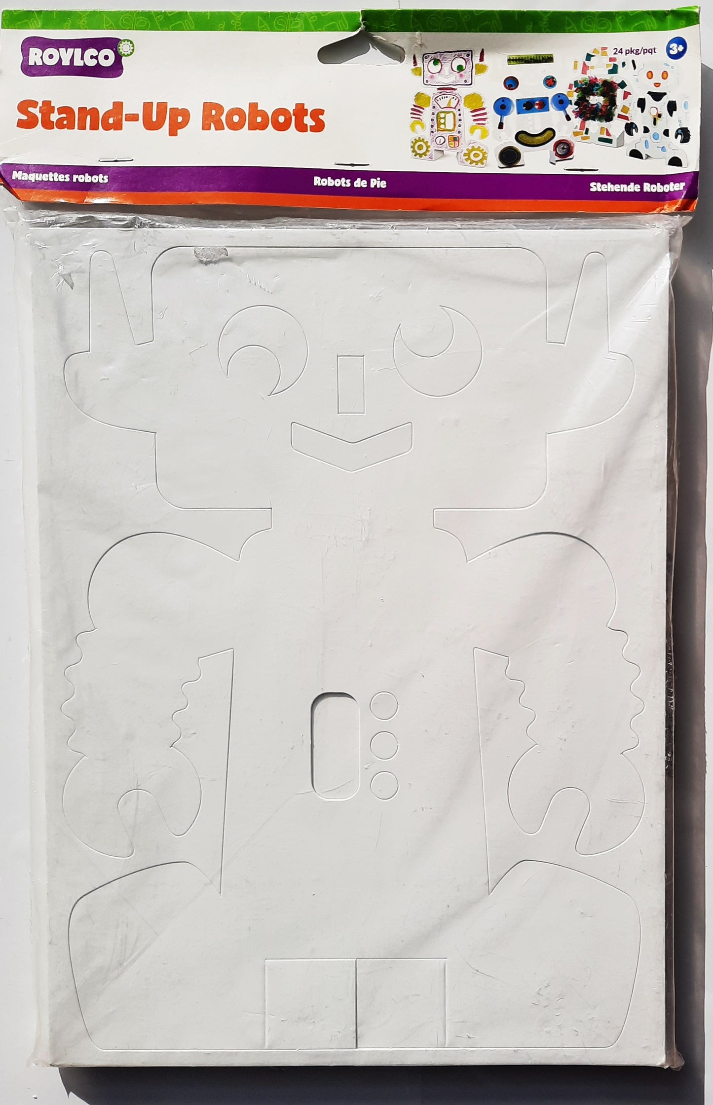 Roylco Stand-Up Robots, 8 x 11 In., 24 pack to color & decorate NEW in Package