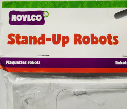 Roylco Stand-Up Robots, 8 x 11 In., 24 pack to color & decorate NEW in Package