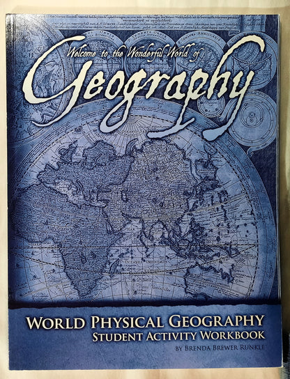 Welcome to the Wonderful World of Geography Workbook by Brenda Runkle (New, 2000, Pbk, 124 pages)