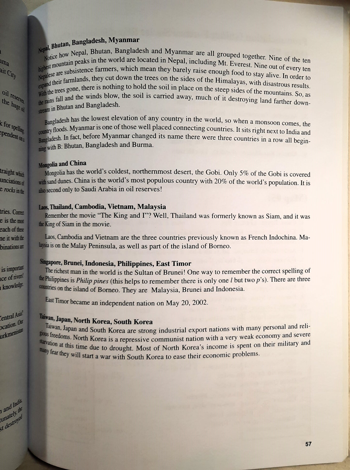 Welcome to the Wonderful World of Geography Workbook by Brenda Runkle (New, 2000, Pbk, 124 pages)