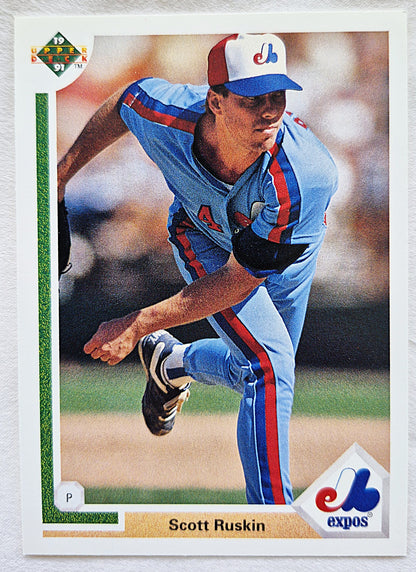 Ruskin Scott Montreal Expos #383 Pitcher Upper Deck 1991 Baseball Card