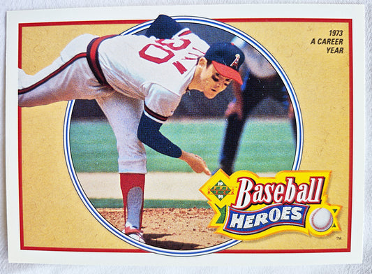 Ryan Nolan California Angels Baseball Heroes #11 Upper Deck 1991 Baseball Card