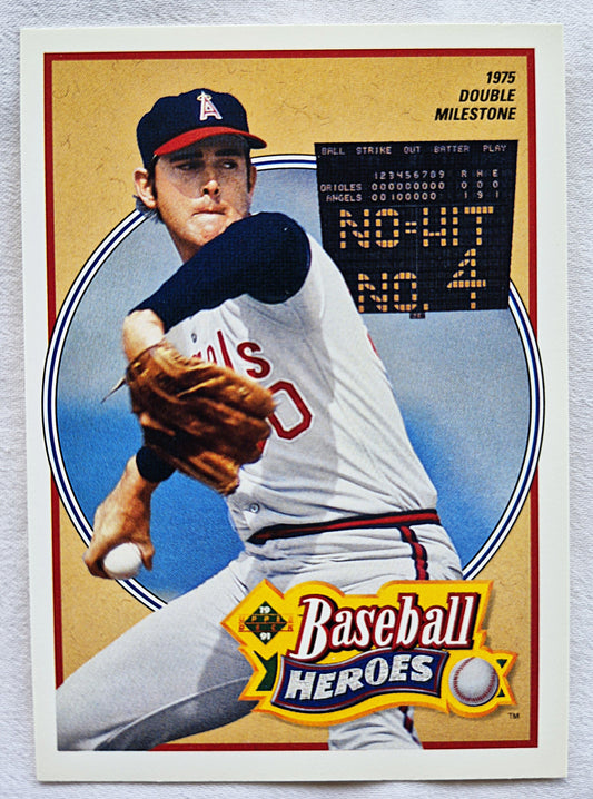 Ryan Nolan California Angels Baseball Heroes #12 Upper Deck 1991 Baseball Card