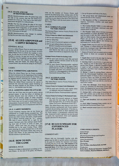 #65 Strategy & Tactics Cobra Pattons Sommeroffensive 1944 in Frankreich Nov/Dez 1977 (Gut, Pbk, 40 S., SPI)