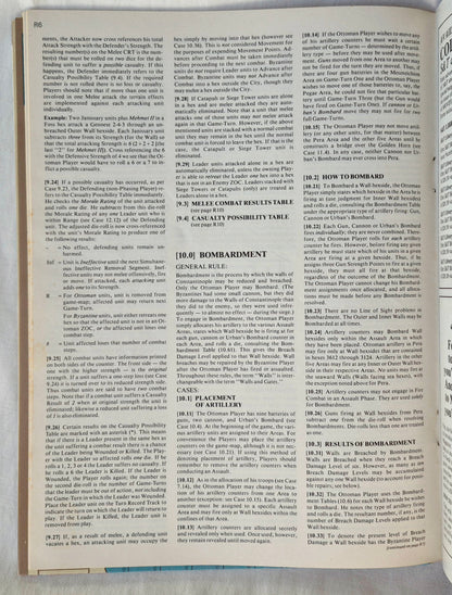 #66 Strategy & Tactics Die Belagerung von Konstantinopel Das Ende des Mittelalters 1453 n. Chr. Jan/Feb 1978 (Gut, 40 S., SPI)