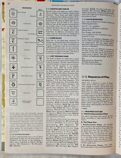 #87 Strategy & Tactics Der Wüstenfuchs: Rommels Feldzug in Nordafrika Juli/Aug 1981 (Gut, 60 Seiten, Simulations Pub. Inc.)
