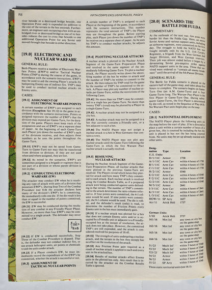 #82 Strategy & Tactics Fifth Corps Der sowjetische Durchbruch bei Fulda Sep/Okt 1980 (Gut, 40 Seiten)