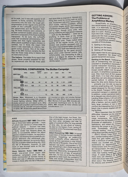 #89 Strategy & Tactics Sizilien: Das Rennen um Messina 10. Juli-17. Aug 1943 Nov/Dez 1981 (Gut, 60 Seiten, SPI)