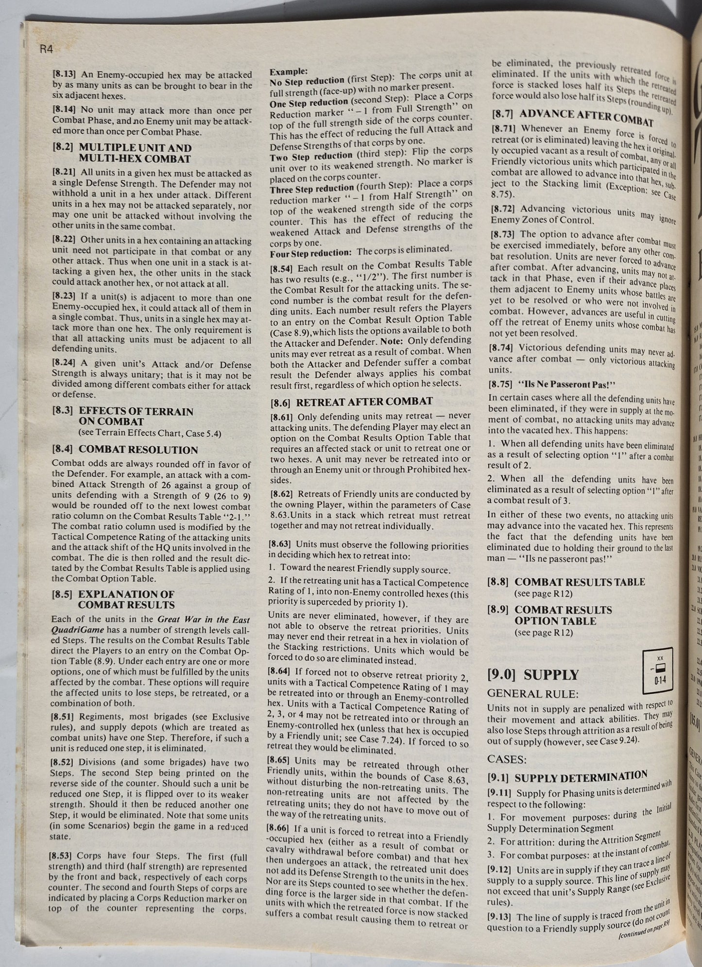 #69 Strategy & Tactics Tannenberg and the Opening Battles in the East 1914 (Jul/Aug 1978, Gut, 44 S.)