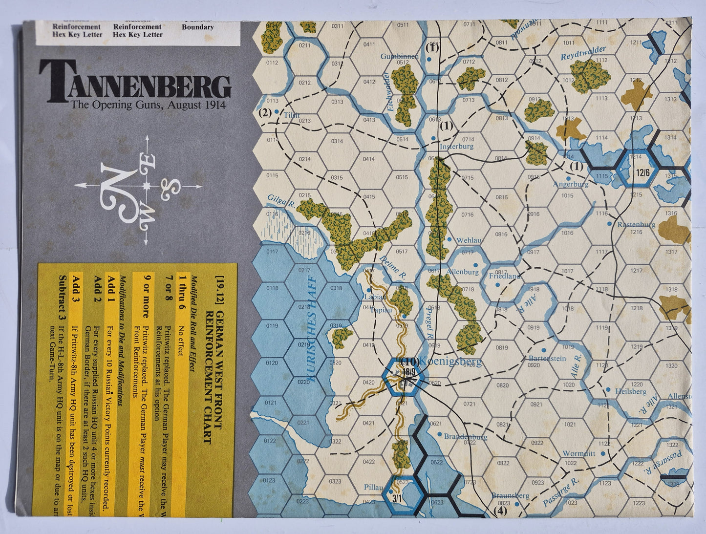 #69 Strategy & Tactics Tannenberg and the Opening Battles in the East 1914 (Jul/Aug 1978, Gut, 44 S.)
