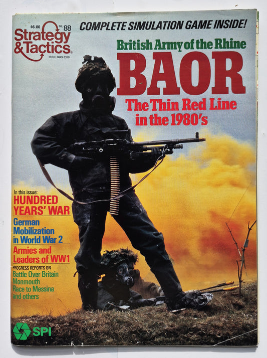 #88 Strategy & Tactics British Army of the Rhine Die dünne rote Linie in den 1980er Jahren Sept/Okt 1981 (Gut, 56 Seiten)