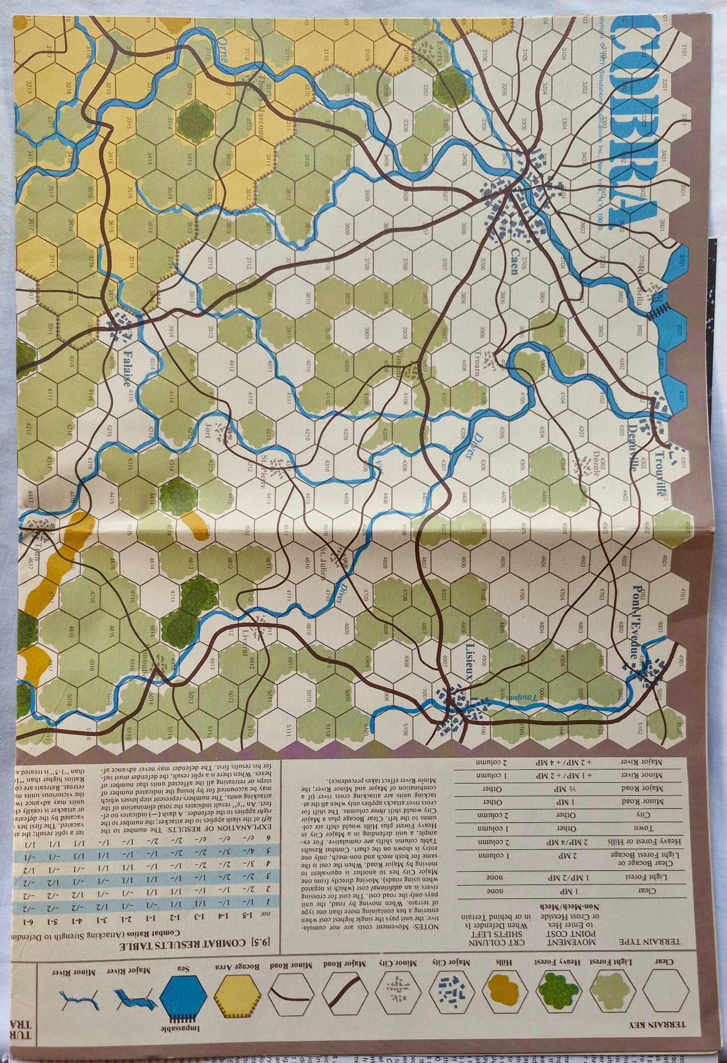 #65 Strategy & Tactics Cobra Pattons Sommeroffensive 1944 in Frankreich Nov/Dez 1977 (Gut, Pbk, 40 S., SPI)