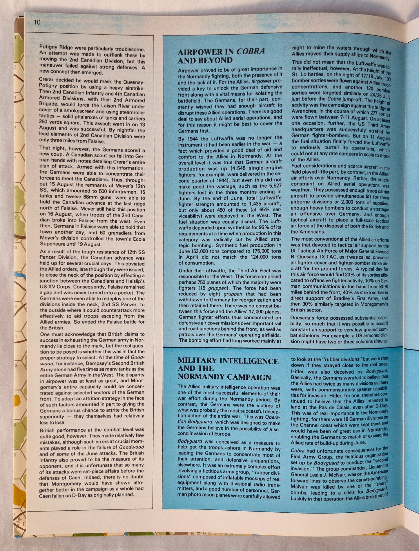 #65 Strategy & Tactics Cobra Pattons Sommeroffensive 1944 in Frankreich Nov/Dez 1977 (Gut, Pbk, 40 S., SPI)
