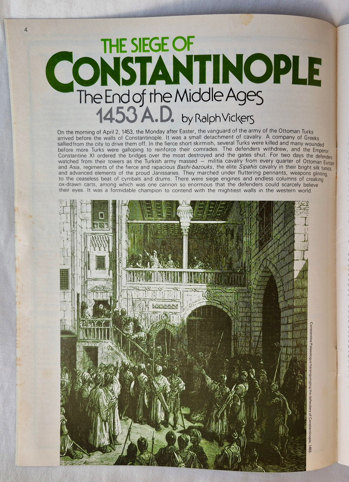 #66 Strategy & Tactics Die Belagerung von Konstantinopel Das Ende des Mittelalters 1453 n. Chr. Jan/Feb 1978 (Gut, 40 S., SPI)
