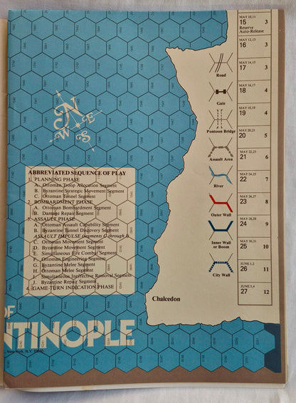 #66 Strategy & Tactics Die Belagerung von Konstantinopel Das Ende des Mittelalters 1453 n. Chr. Jan/Feb 1978 (Gut, 40 S., SPI)