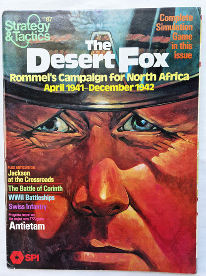 #87 Strategy & Tactics Der Wüstenfuchs: Rommels Feldzug in Nordafrika Juli/Aug 1981 (Gut, 60 Seiten, Simulations Pub. Inc.)