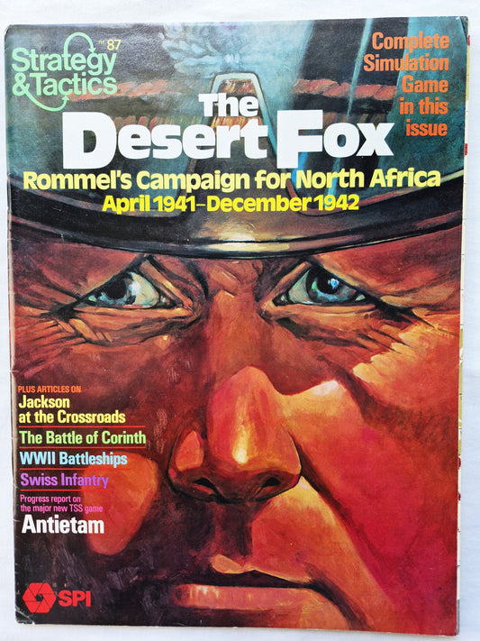 #87 Strategy & Tactics Der Wüstenfuchs: Rommels Feldzug in Nordafrika Juli/Aug 1981 (Gut, 60 Seiten, Simulations Pub. Inc.)