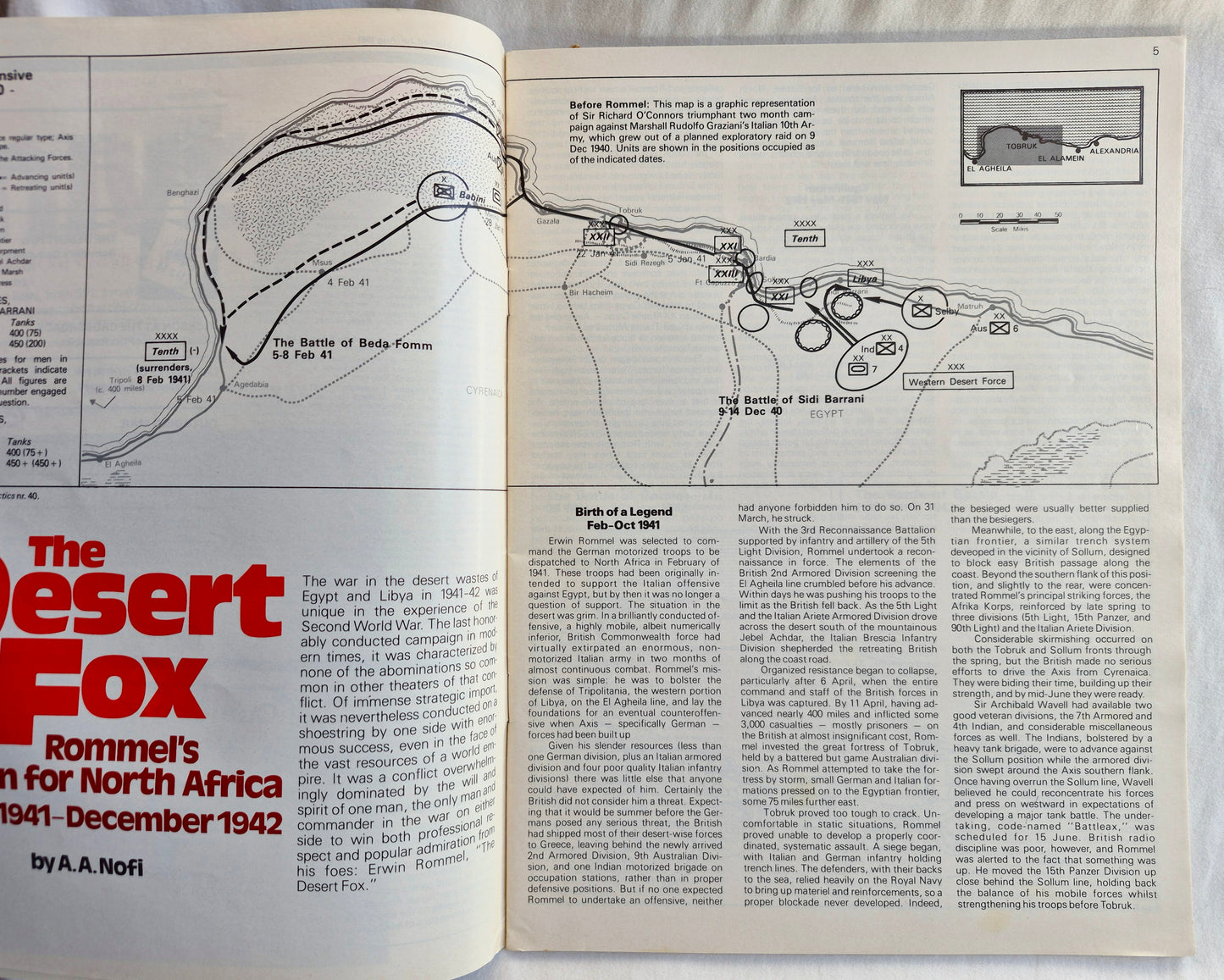 #87 Strategy & Tactics Der Wüstenfuchs: Rommels Feldzug in Nordafrika Juli/Aug 1981 (Gut, 60 Seiten, Simulations Pub. Inc.)