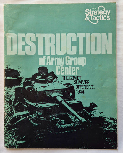 #36 Strategy & Tactics Vernichtung der Heeresgruppe Mitte Die sowjetische Sommeroffensive 1944 (Jan. 1973, Gut, 48 S., SPI)