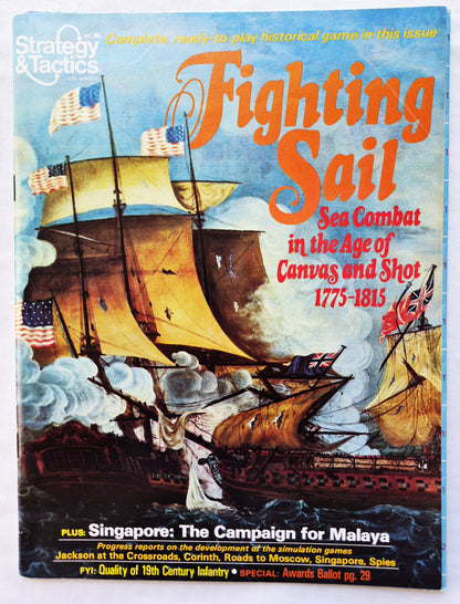 #85 Strategy & Tactics Gefechtssegeln Seekampf im Zeitalter von Leinwand und Geschütz 1775-1815 März/April 1981 (Gut, Taschenbuch, 56 S., Simulations Publications Inc)