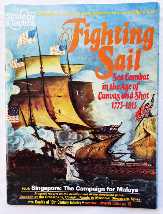 #85 Strategy & Tactics Gefechtssegeln Seekampf im Zeitalter von Leinwand und Geschütz 1775-1815 März/April 1981 (Gut, Taschenbuch, 56 S., Simulations Publications Inc)