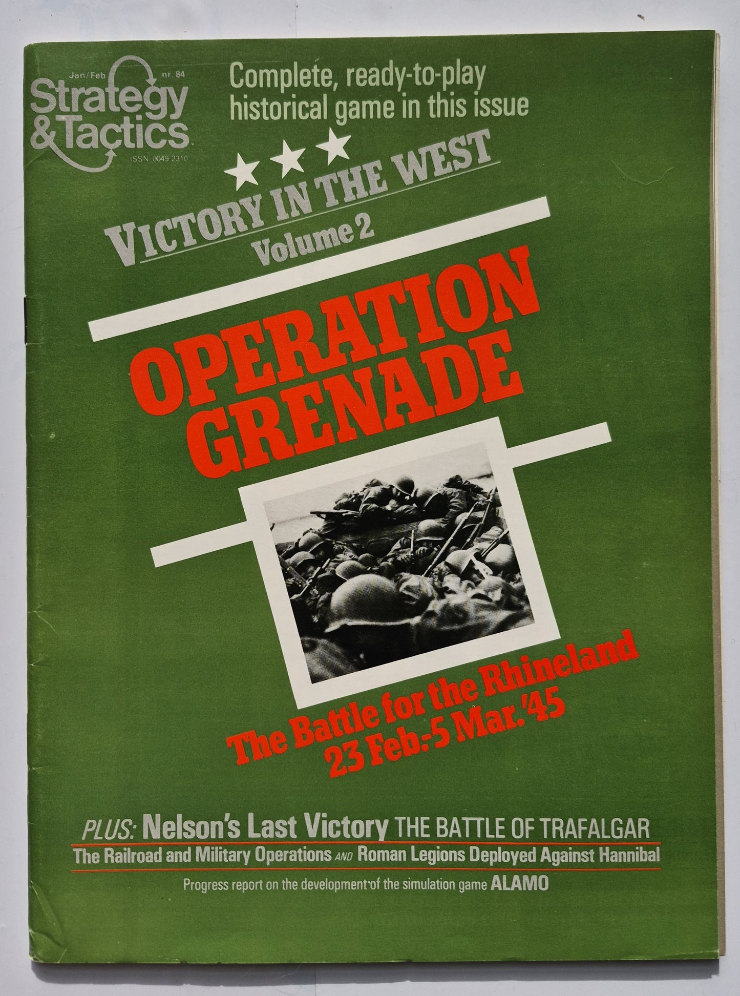 #84 Strategy & Tactics Operation Grenade The Battle for the Rhineland 23 Feb-5 Mar 1945 Jan/Feb 1981 (Good, 60 pgs, SPI)