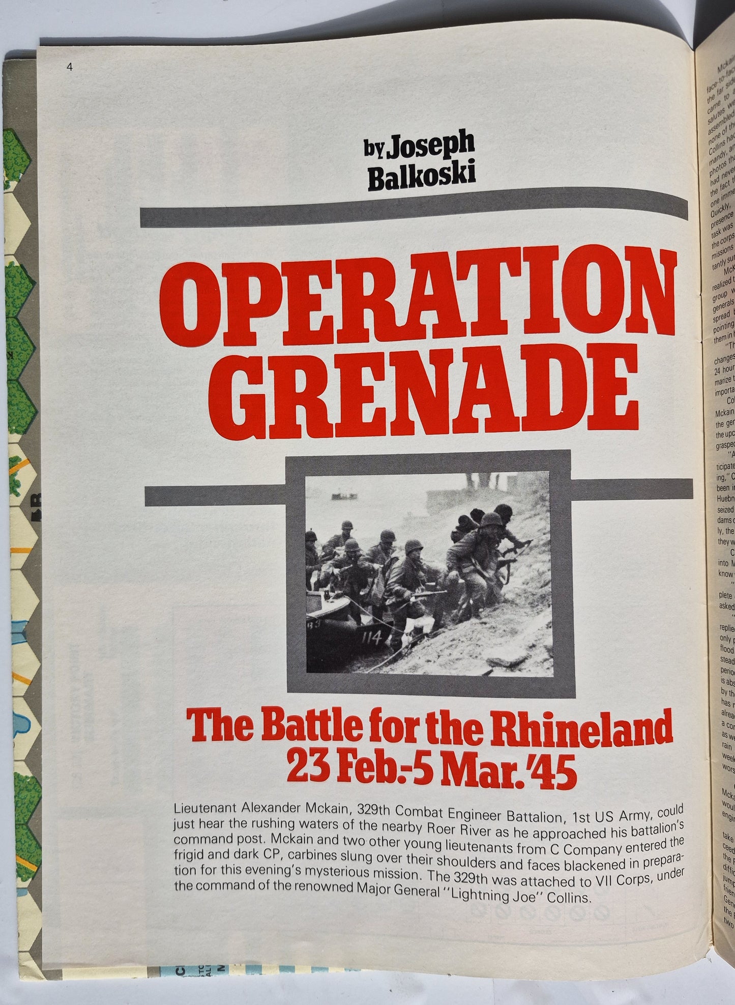 #84 Strategy & Tactics Operation Grenade The Battle for the Rhineland 23 Feb-5 Mar 1945 Jan/Feb 1981 (Good, 60 pgs, SPI)