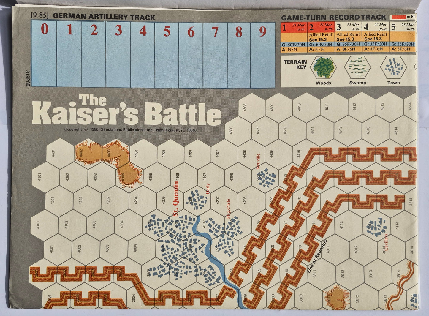 #83 Strategy & Tactics Die Kaiserschlacht Die deutsche Offensive März 1918 Nov/Dez 1980 (Gut, 56 S.)