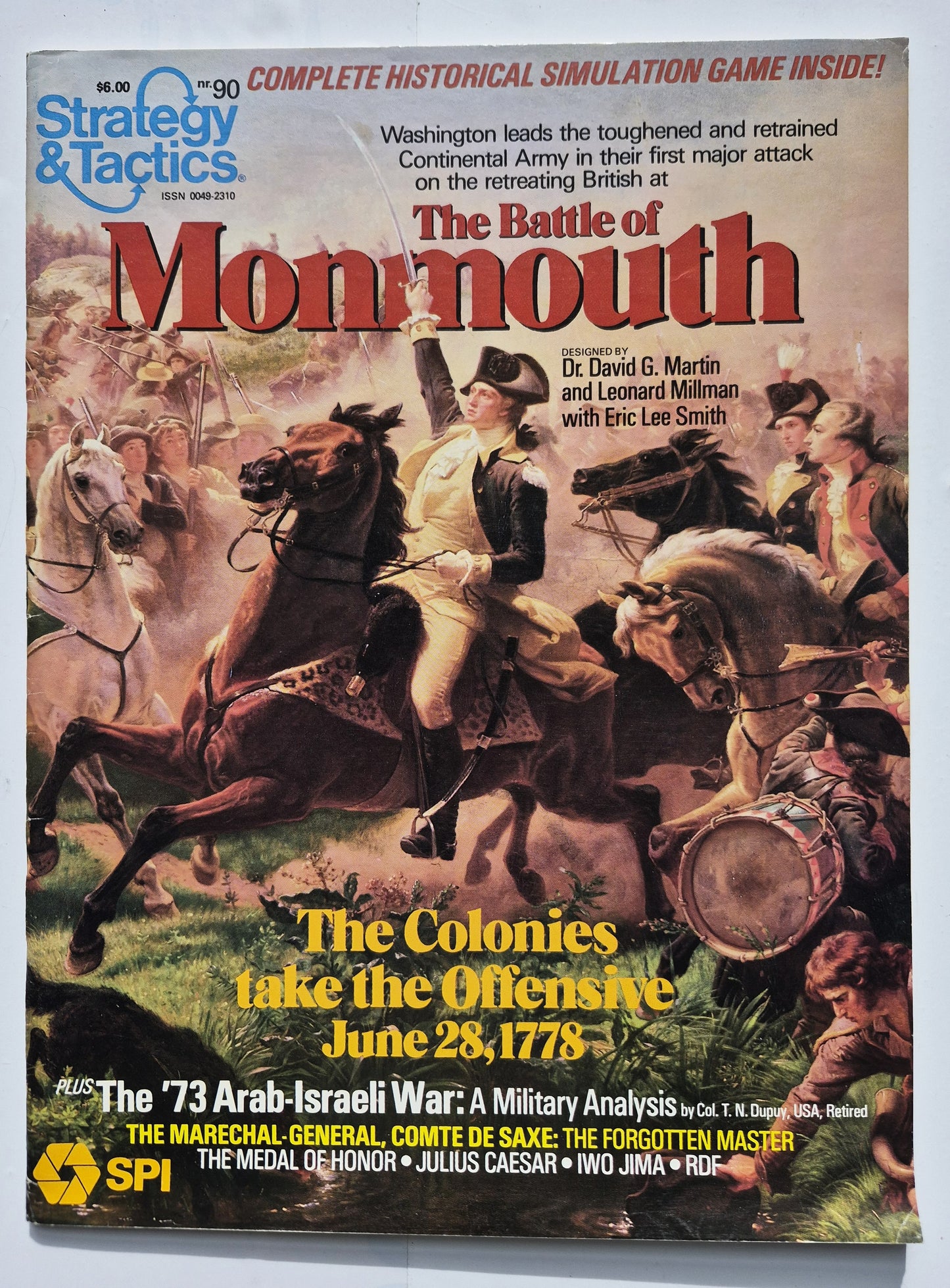 #90 Strategy & Tactics Die Schlacht von Monmouth Die Kolonien gehen in die Offensive 28. Juni 1778 Jan/Feb 1982 (Gut, 60 Seiten, SPI)
