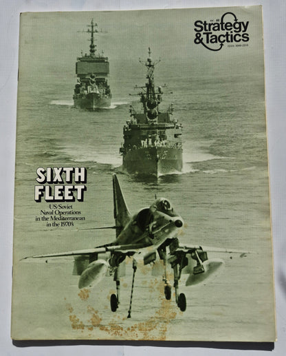 #48 Strategy & Tactics: Die Operationen der 6. US/Sowjetischen Flotte im Mittelmeer in den 1970er Jahren (Gut, Jan/Feb 1975, 48 Seiten, SPI)