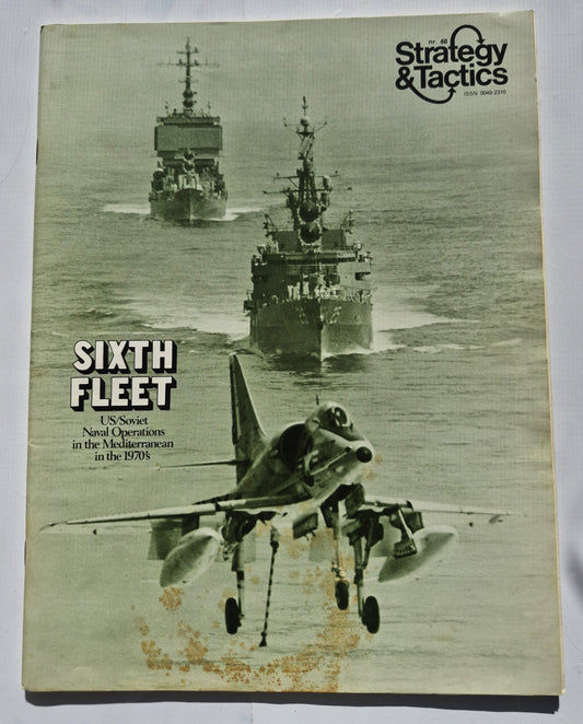 #48 Strategy & Tactics: Die Operationen der 6. US/Sowjetischen Flotte im Mittelmeer in den 1970er Jahren (Gut, Jan/Feb 1975, 48 Seiten, SPI)