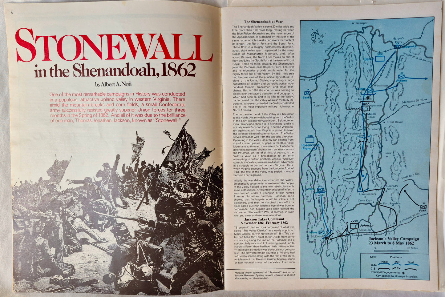 #67 Strategy & Tactics Stonewall in the Shenandoah, 1862 (März/Apr 1978, Gut, 36 Seiten, SPI)