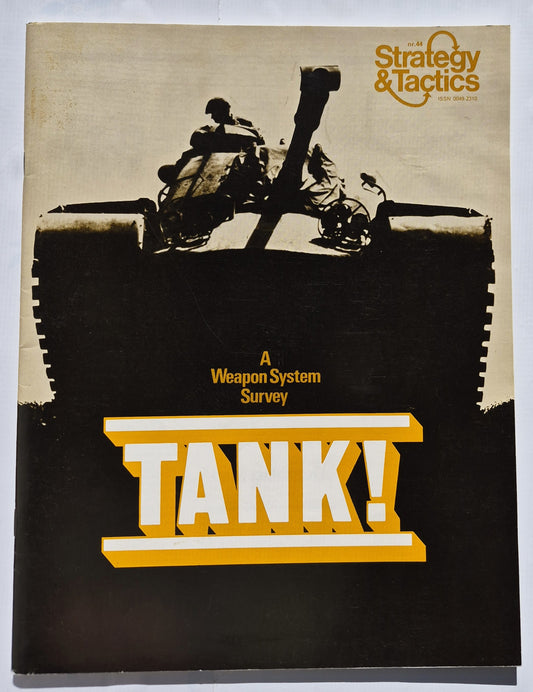 #44 Strategy & Tactics: TANK! A Weapon System Survey (Very good, May/June 1974, 48 pgs, Simulations Publications, Inc.)