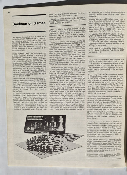#44 Strategy & Tactics: TANK! A Weapon System Survey (Very good, May/June 1974, 48 pgs, Simulations Publications, Inc.)