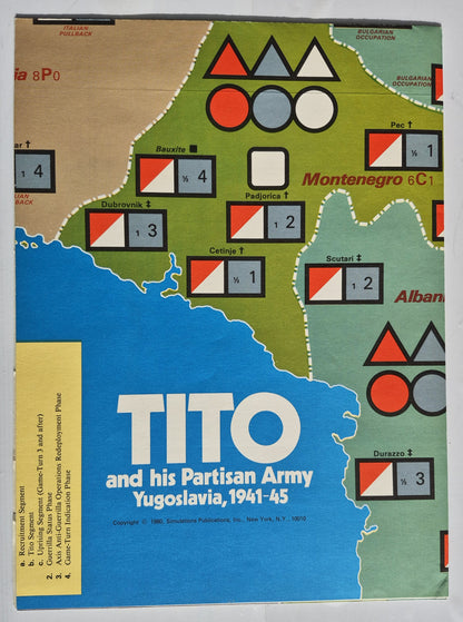 #81 Strategy & Tactics Tito and His Partisan Army Yugoslavia 1941-45 (Jul/Aug 1980, Gut, 44 S., SPI)