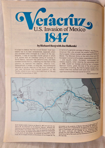 #63 Strategy & Tactics Veracruz U.S. Invasion of Mexico 1847 (July/Aug 1977, Good, 40 pgs, SPI)